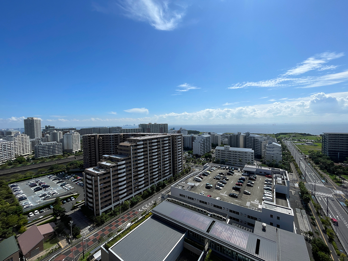 浦安新町 高層階からの眺望と東京湾