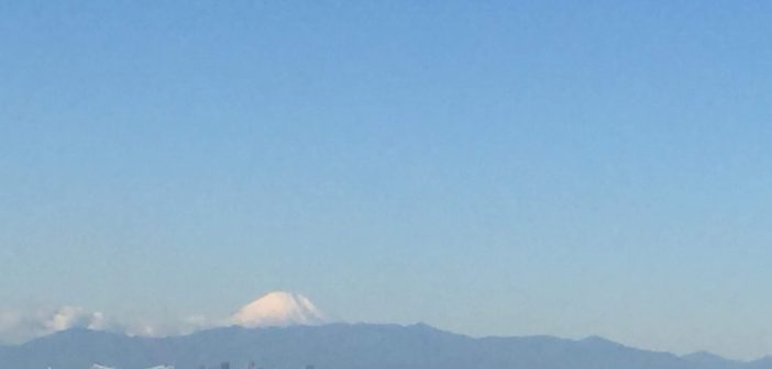 プラウド新浦安から見える富士山