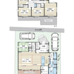 141㎡超の5LDK、カースペース2台で余裕がある一戸建てへお住み替えはいかがでしょうか。 (間取)
