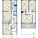 戸建て感覚！庭のある暮らし。上下階で生活空間を分けられるため、プライバシーを重視したい方にもおすすめです。 (間取)