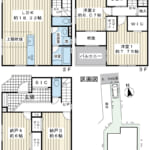 広さ117.39㎡、全室6帖以上の2LDK+2S。収納豊かなゆとりの住まい. (間取)
