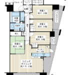 南西・南東角部屋の4LDK。100.10㎡、全居室6帖以上でゆとりある暮らし。 (間取)