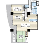 南西角部屋、89.06㎡の3LDKが新生活を彩ります。2024年11月リフォーム済み。 (間取)