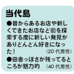 当代島の魅力