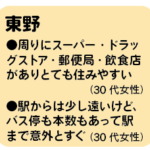 東野の魅力