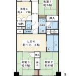 専有面積79.91㎡のゆとりある4LDKです。 (間取)