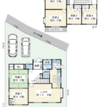 7LDKの大型邸宅。2台分のカースペースと、家事動線に配慮した2WAYキッチンが魅力の住まいです。 (間取) 7LDKの大型邸宅。2台分のカースペースと、家事動線に配慮した2WAYキッチンが魅力の住まいです。 (間取)