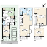 和室1部屋と洋室3部屋を配した4LDK。個室確保や在宅ワークなど、家族構成の変化にも対応可能です。 (間取) 和室1部屋と洋室3部屋を配した4LDK。個室確保や在宅ワークなど、家族構成の変化にも対応可能です。 (間取)