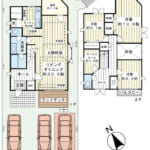 123㎡超のゆとりある4LDK。近隣にスーパーや小学校が揃う、生活利便性の高い住環境です。 (間取)
