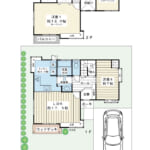 カースペースやお庭、ウッドデッキを設けた住まい。建物面積114.27㎡の使いやすい4LDKプラン。 (間取)