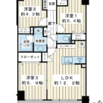 【5階・62.08㎡】弊社グループ「アールデザイン」施工!2026年12月リノベーション完成予定の3LDK。 (間取) 【5階・62.08㎡】弊社グループ「アールデザイン」施工!2026年12月リノベーション完成予定の3LDK。 (間取)