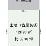 幅員約5.9m公道に接する約38.98坪の土地。建築条件なしでお好みの住宅や店舗兼住宅を建築できます。 (間取) 幅員約5.9m公道に接する約38.98坪の土地。建築条件なしでお好みの住宅や店舗兼住宅を建築できます。 (間取)